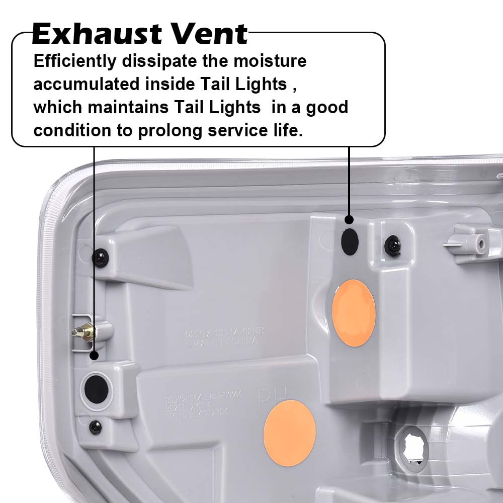 PIT66 Tail Lights Assembly, Fit for 2009-2014 Ford F150 Tail Lamp Driver And Passenger Side