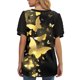thumbnail image 5 of Fiudx Ofertas Flash Del Día Moda Mujer Manga Corta Estampado Floral Cuello En V Tops Encaje Patchwork Camiseta Blusa, 5 of 7