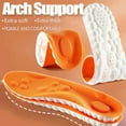 thumbnail image 2 of 2026 New Steppers Insoles for Men & Women, 2 Pair 4D Cloud Massage Memory Foam Insoles with Arch Support for All-Day Comfort(Orange, Men 10 / Women 11), 2 of 8