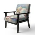 thumbnail image 3 of Designart « White expressionist Seashells I » Fauteuil d'Appoint Rembourré à Animaux Blancs - Fauteuil Moderne pour Salon, 3 of 7