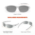 thumbnail image 2 of Sport Wrap Around Polarized Sunglasses for Men Women Running Driving Fishing UV400 Sun Glasses, 2 of 7