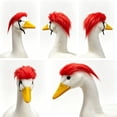 thumbnail image 5 of AuroraX Porch Goose Clothes Set 23" 17 19 inch Porch Goose Outfit with Hair Colorful Wig Porch Goose Accessories Porch Duck Clothing Lawn Garden Decor, 5 of 5