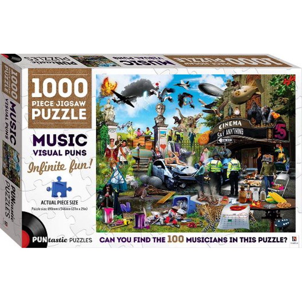 Music Visual Puns 1000 Piece Jigsaw Puzzle (Puntastic Puzzles