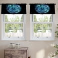 thumbnail image 2 of LALILO Kitchen Curtain Valance Series Sacred Signs Rod Pocket Window Curtain 52"x 18" Set of 2, 2 of 6