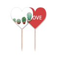 thumbnail image 1 of Suculentas cactus planta potted ilustración Palillos de dientes bandera etiqueta de amor selección de pastelitos, 1 of 4