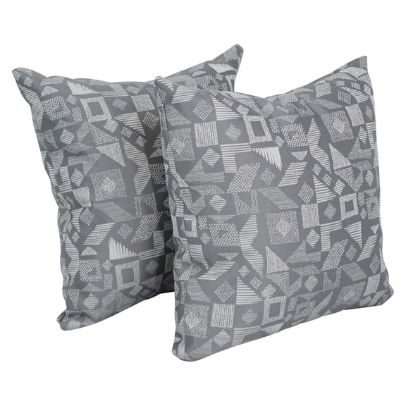 17-inch Jacquard Throw Pillows with Inserts (Set of 2) 9910-S2-ID-115