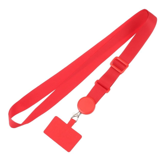 Adjustable Phone Strap Neck Cord Phone Lanyards Patch Cell Holder Phone Hanging Cord red