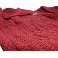 thumbnail image 4 of Irish Merino Wool Cardigan One Button Cable Knitted Sweater for Women by Aran Woollen Mills, 4 of 7