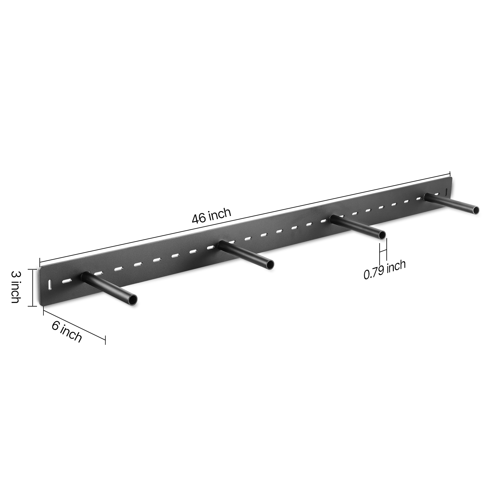 KFFKFF Floating Shelf Bracket 1 Pack, 230 lbs/104 kg Load Capacity, 46x6.2x3 inch / 1168.4x157.4x76.2 mm, Durable Hidden Shelf Support, Wall-Mounted Invisible Shelf Bracket