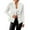 White, variant on Casual Blazers for Women 2025 Long Sleeve Textured Open Front Notch Collar Business Casual Work Office Jacket