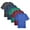 Bright Color 5 Pack, variant on Men's Sonic Heather Performance T-Shirt, 100% Polyester Sonic Heather Interlock Bulk Tees, Short Sleeve Crewneck Multi Pack Tee, Assorted Solid T-Shirts (Bright Color 5 Pack, L)