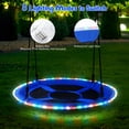 thumbnail image 4 of KloKick 700lbs 40" Saucer Tree Swing for Kids & Adults – Durable Outdoor Swing with LED Lights, 2 Tree Hanging Straps. Blue, 4 of 8