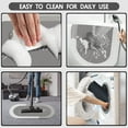 thumbnail image 2 of Funny Bath Mat 20"x32" Non Slip Quick Dry Super Water Absorbent Modern Oval Gray Bathroom Rug Rubber Backed Washable Thin Bathroom Rugs Fit Under Door, 2 of 6