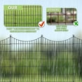 thumbnail image 4 of Panels Garden Fence Dog Fence Outdoor For Yard in H x .ft L Rustproof Metal Fencing with Ground Stakes | No Dig Animal Proof Containment for Pets/Rabbits | Durable Patio Security, 4 of 6