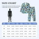 thumbnail image 3 of Balery Multicolored Butterflies Pijama para Hombre de Dos Piezas con Manga Larga, Conjunto de Dormir y Descanso Suave con Bolsillos-Medium, 3 of 6