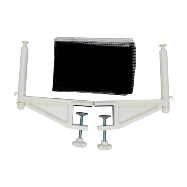 Almencla Ensemble de Poteaux de Tennis de Table pour Adultes, Tennis de Table pour Match Intérieur Maison Blanc