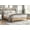 Natural2, variant on LHYY Mid-Century Modern Design Twin Platform Bed 1pc Natural Finish Wooden Bedroom Furniture Vertical Slats Headboard,Bed in a Box