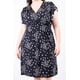 thumbnail image 4 of Vestido flores cintura smock Roman Fashion /Tallas Extras, 8867X-12 (Negro flor) negro 42, 4 of 5