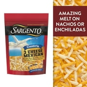 Sargento Creamery Shredded 3 Cheese Mexican Natural Cheese, 7 oz.