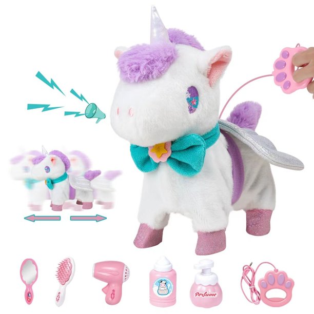 Interactive Plush Pet Dog,Electronic Plush Toy Dog with Remote Control