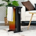 thumbnail image 2 of Costway 1500W Electric Space Heater Oil Filled Radiator Heater W/ Foldable Rack Black, 2 of 10
