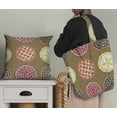 thumbnail image 5 of Soimoi Brown polyester Crepe Fabric Dot & Pie Food Print Fabric by Yard 42 Inch Wide, 5 of 5