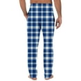 thumbnail image 3 of USNSM Men's Sweatpants Casual Workout Plaid Loose Jogger Drawstring Elastic Waist Straight Leg Pants with Pockets Blue 2XL, 3 of 5