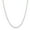 Silver, variant on Crucible Jewelry Men's Rose Gold Plated Stainless Steel Rounded Curb Chain Necklace (3.5mm) - 22"