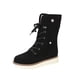 thumbnail image 1 of Zapatos para mujer, de tacón bajo, de piel nobuk, gruesos, hasta media pantorrilla, botas de nieve/algodón, zapatillas para correr, botas vaqueras., 1 of 8