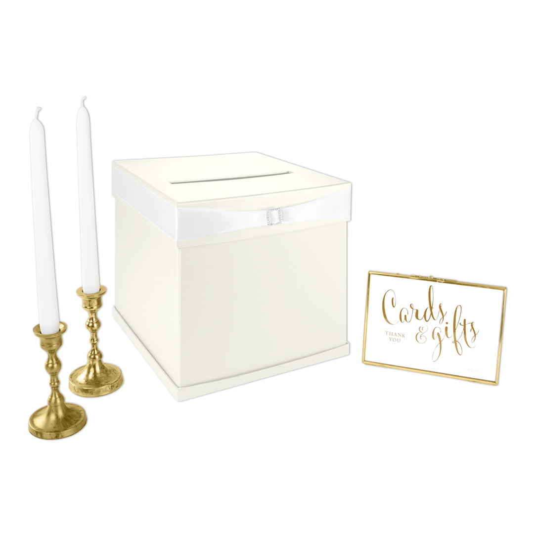 Elegant Custom Made Wedding Card Box-white-ivory any Color 