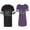 Men Black / Women Purple, variant on New Mr Mrs Matching Couple Cotton Jerseys (Men Black / Women Black) (Men S / Women S)