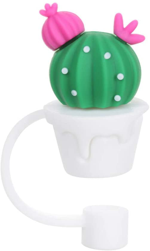 Cute Silicone Straw Plug, Reusable Drinking Dust Caps, Cartoon