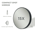 thumbnail image 2 of Zadro Compact Mirrors with Magnifications & Suction Cup Wall Mounting, 2 of 7