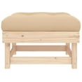 thumbnail image 4 of vidaXL Patio Footstool with Cushion Solid Wood Pine, 4 of 9