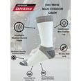 thumbnail image 6 of Genuine Dickies Men's Max Cushion Crew Sock, 6 Pack White Size 6-12, 6 of 6