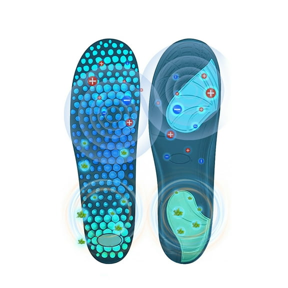 Jnimsy 1 Pair Acupressure Insoles, Memory Foam Orthopedic Inserts with Magnetic Massage for Pain Relief