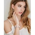 thumbnail image 6 of TOYOUTHS Slim Leather Compatible with Apple Watch Band for Women 38/40/41/42/44/45/46/49mm , Premium Leather Strap with A-Shape Metal Buckle for iWatch Series 10 9 8 7 6 5 4 3 2 1 SE Ultra 1/2, 6 of 6