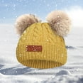 thumbnail image 5 of XMMSWDLA Girl'S Winter Knit Hat Pomknitting Hat Keep Warm Winter for Girls Cap Winter Hats, 5 of 7