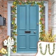 thumbnail image 1 of Artificial Easter Egg Garland - 6ft Multi-color Rattan Wall Hanging for Spring Decor, Farmhouse, Wedding Backdrop & Indoor Greenery, 1 of 6
