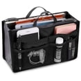 thumbnail image 2 of GivAngel Purse Organizer Insert for Handbags Bag Organizers Inside Tote Pocketbook Women Nurse Nylon 13 Pockets Pink Medium, 2 of 7