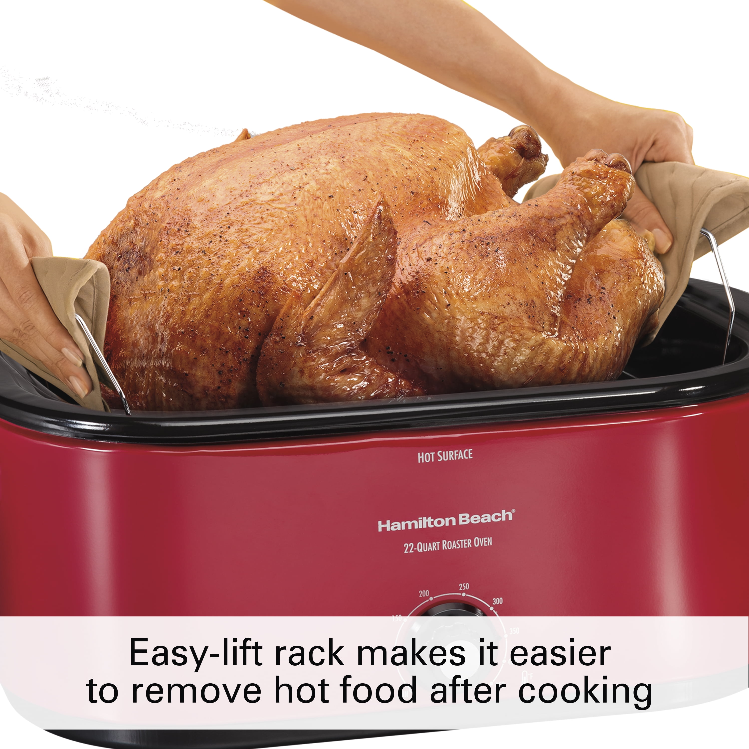 Hamilton Beach 32235 Red Electric 22 Quart Roaster Oven electric roaster  oven, electric roaster, turkey roaster, chicken roaster 