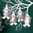 thumbnail image 5 of Decoración navideña, adornos colgantes para árbol de muñecos de ángel, manualidades navideñas, decoraciones de elfos, 4 piezas-multicolor), 5 of 5