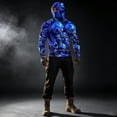 thumbnail image 7 of Men's UPF 50+ Fishing Shirts with Mask 3d Skull UV Sun Protection Shirts UPF Rash Guard Long Sleeve Hoodie, 7 of 7