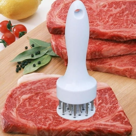 

Meat Tenderizer Tool with Ultra Sharp Stainless Steel Needle Blades Meat Tenderizer Tool Profession Kitchen Gadgets Jacquard for Tenderizing and Cooking BBQ Marinade Steak Beef and Poultry