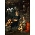 thumbnail image 3 of Leonardo, da Vinci 11x14 Black Modern Framed Museum Art Print Titled - Vergine delle Rocce, 3 of 5