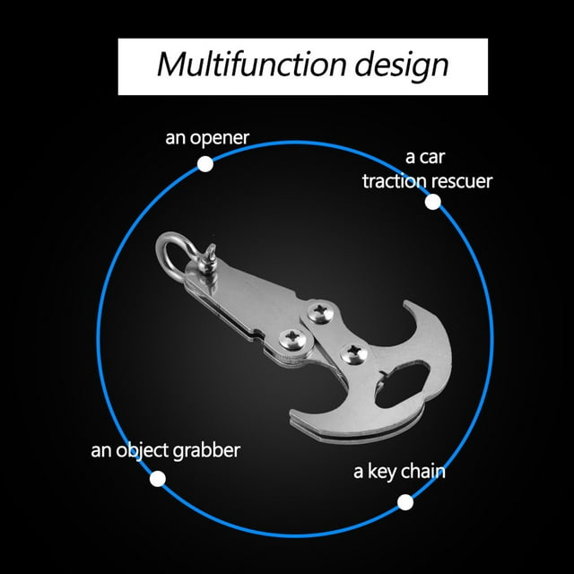 Acero Inoxidable Para Exteriores, Herramienta De Función Grappling Plegable Grappling De Acero Inoxidable Multi Hook Hook Climbing EDC Tackle S