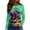 Green #004, variant on Mardi Gras Shirts Womens Glitter Carnival Crew Neck Blouse Sequins Long Sleeve Gold Graphic Tee Multicolor 3XL
