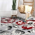 thumbnail image 6 of World Rug Gallery Modern Floral Design Red 7'6" x 9'5" Area Rug, 6 of 7