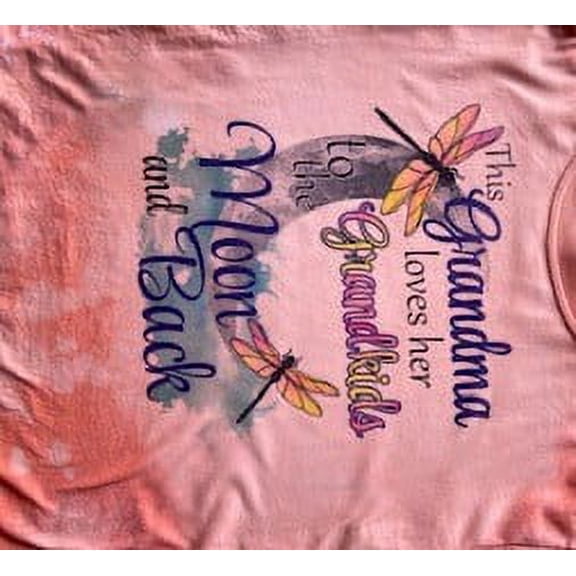 Grandma Tshirt, Grandma loves her grandkids to the moon and back