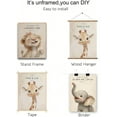thumbnail image 4 of Bible Verses Christian Nursery Safari Animals Canvas Wall Art Child of God Cute Animals Picture Wall Decor Lion Giraffe Elephant Poster Print Artwork for Kids Boys Girls Room Home Decoration, 4 of 6
